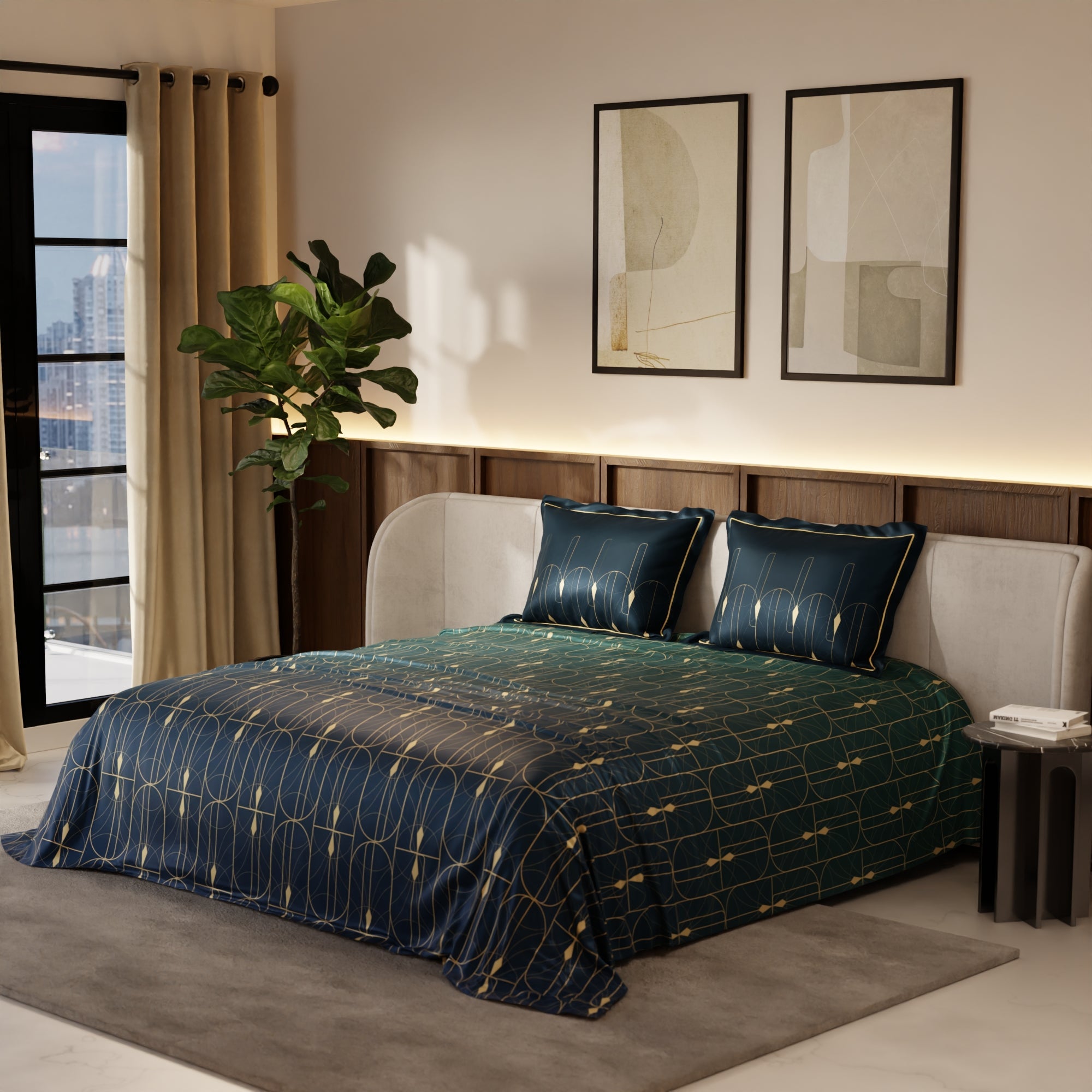 Turquoise Carnival Bedsheet Set