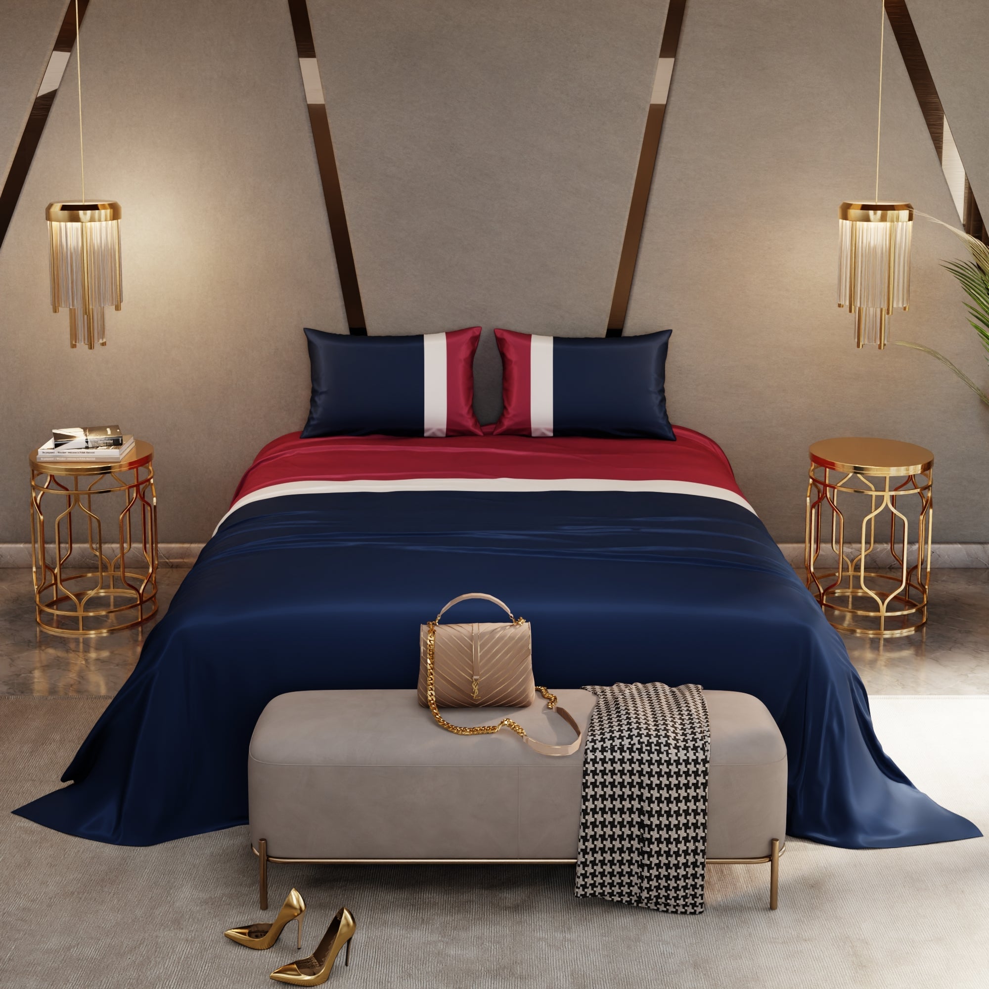 Boulevard Blue Bedsheet Set