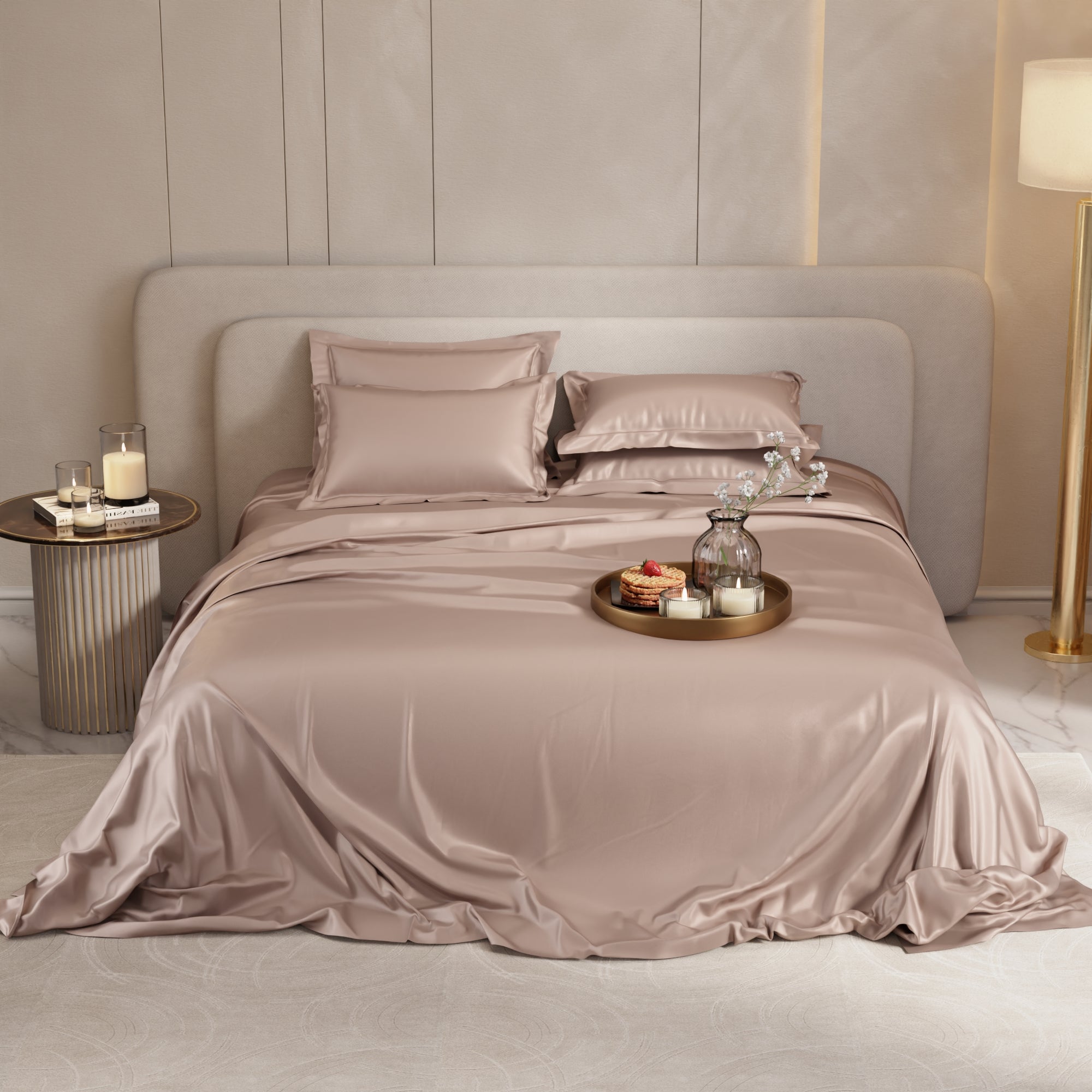 Champagne Flat Bedsheet Set