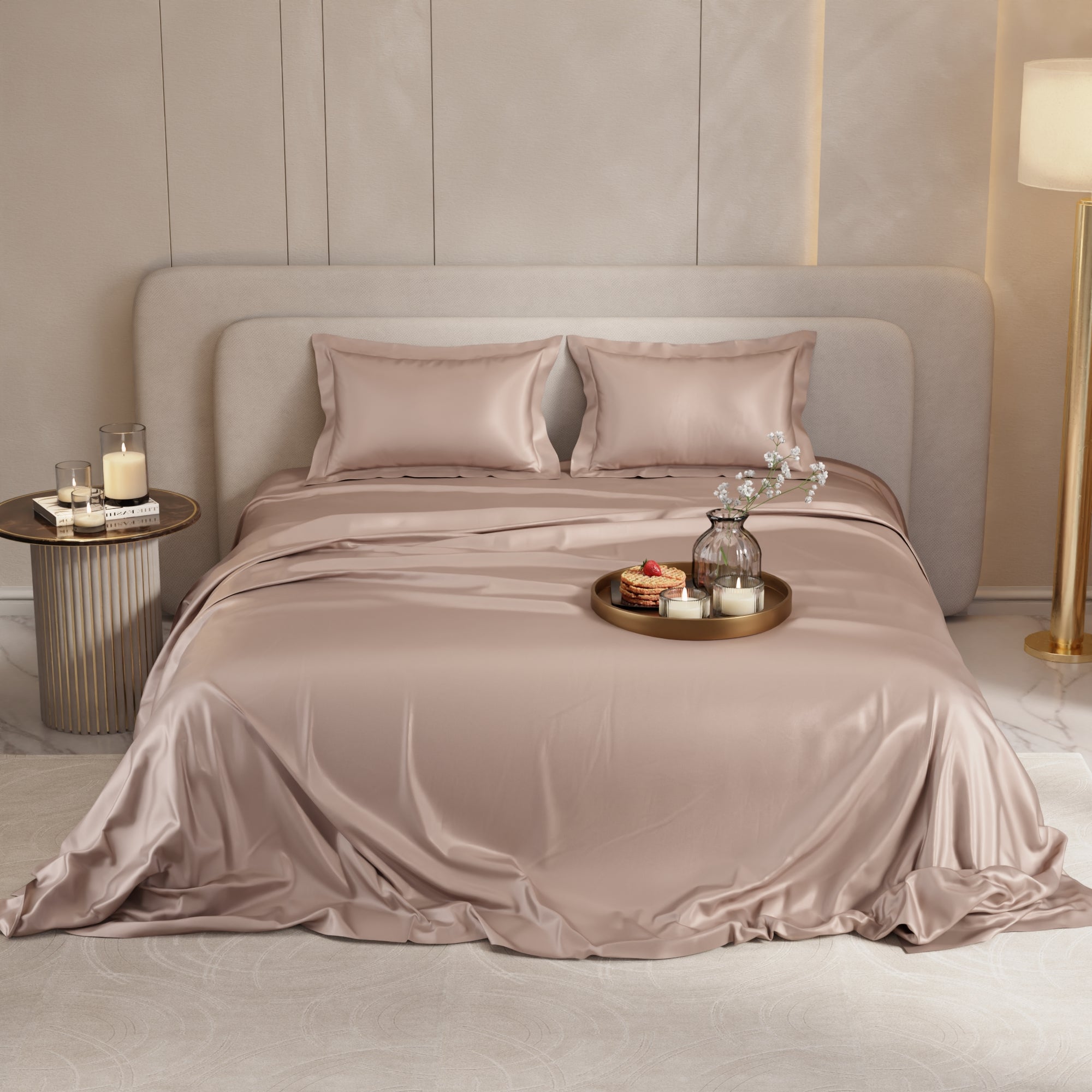 Champagne Flat Bedsheet Set