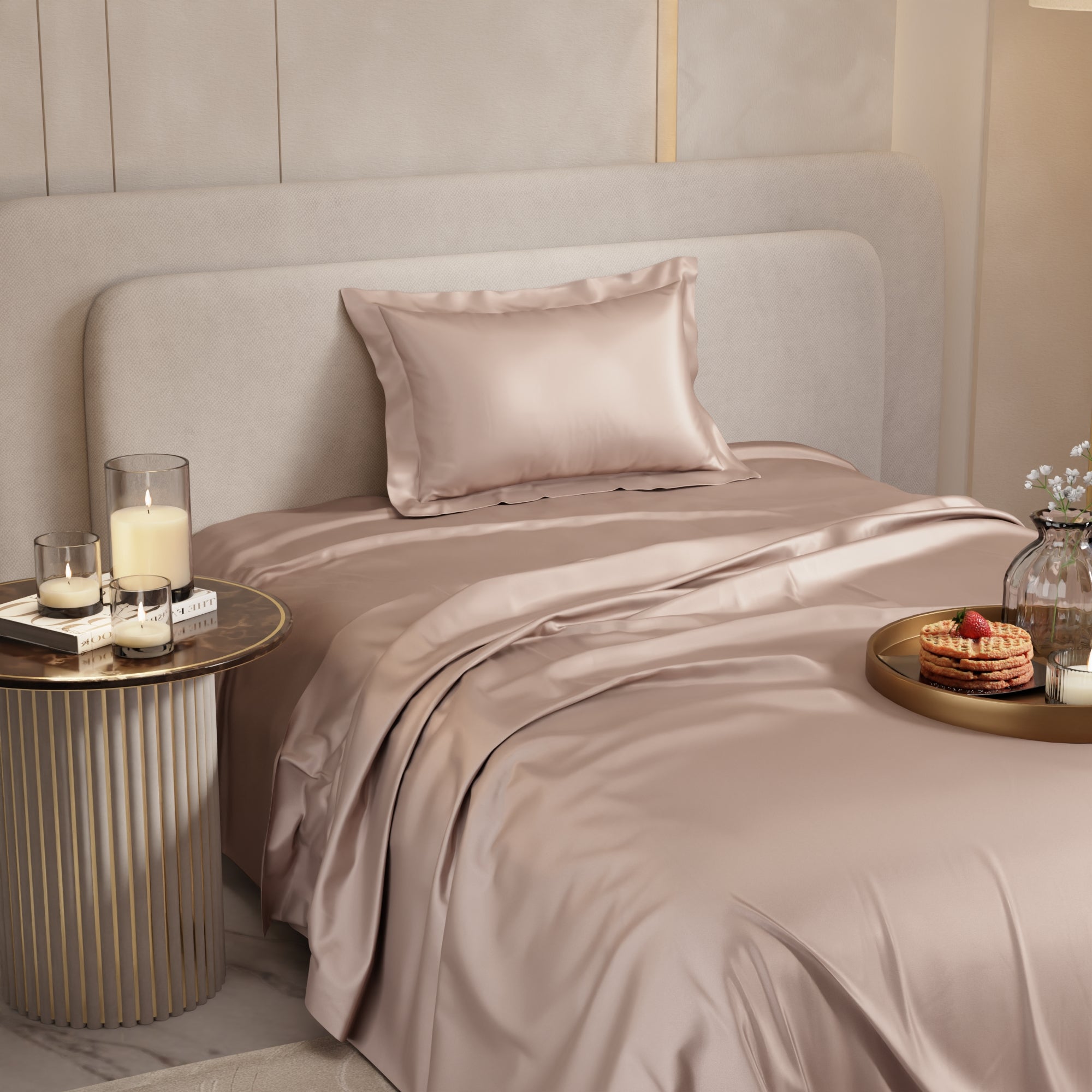 Champagne Flat Bedsheet Set