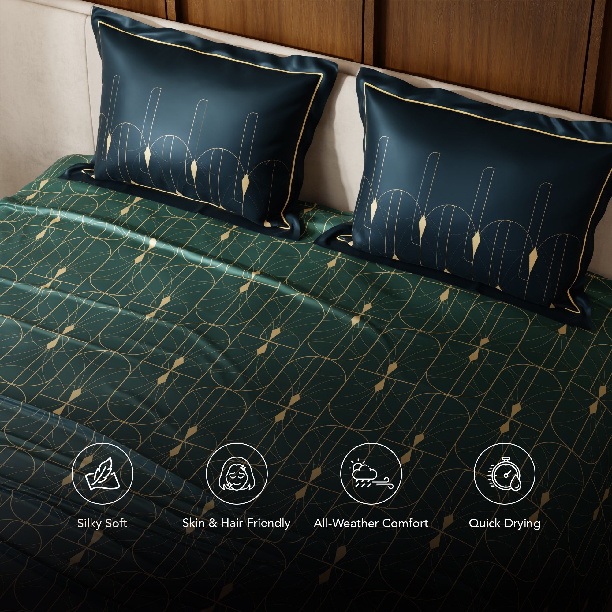 Turquoise Carnival Bedsheet Set