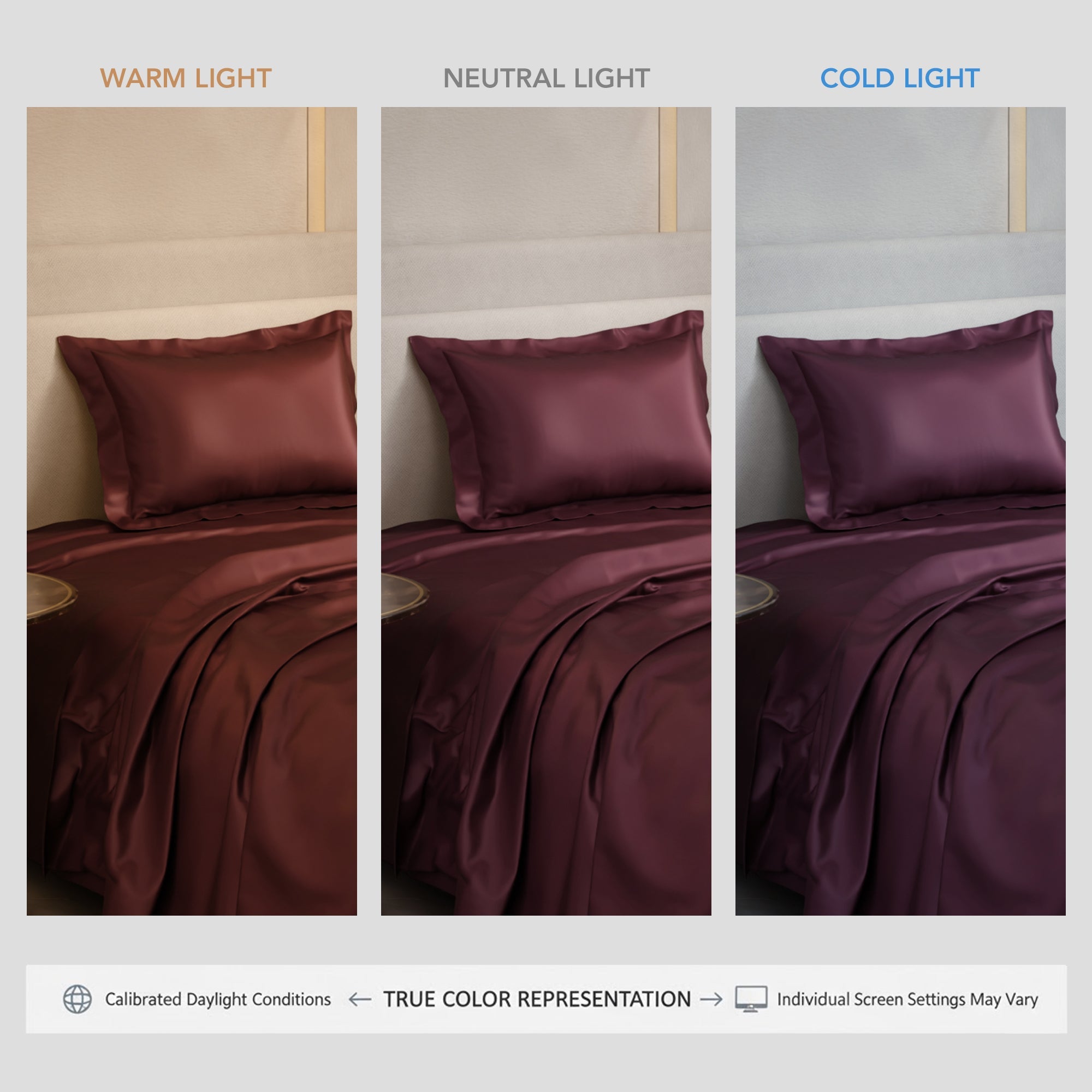 Velvet Wine Flat Bedsheet Set