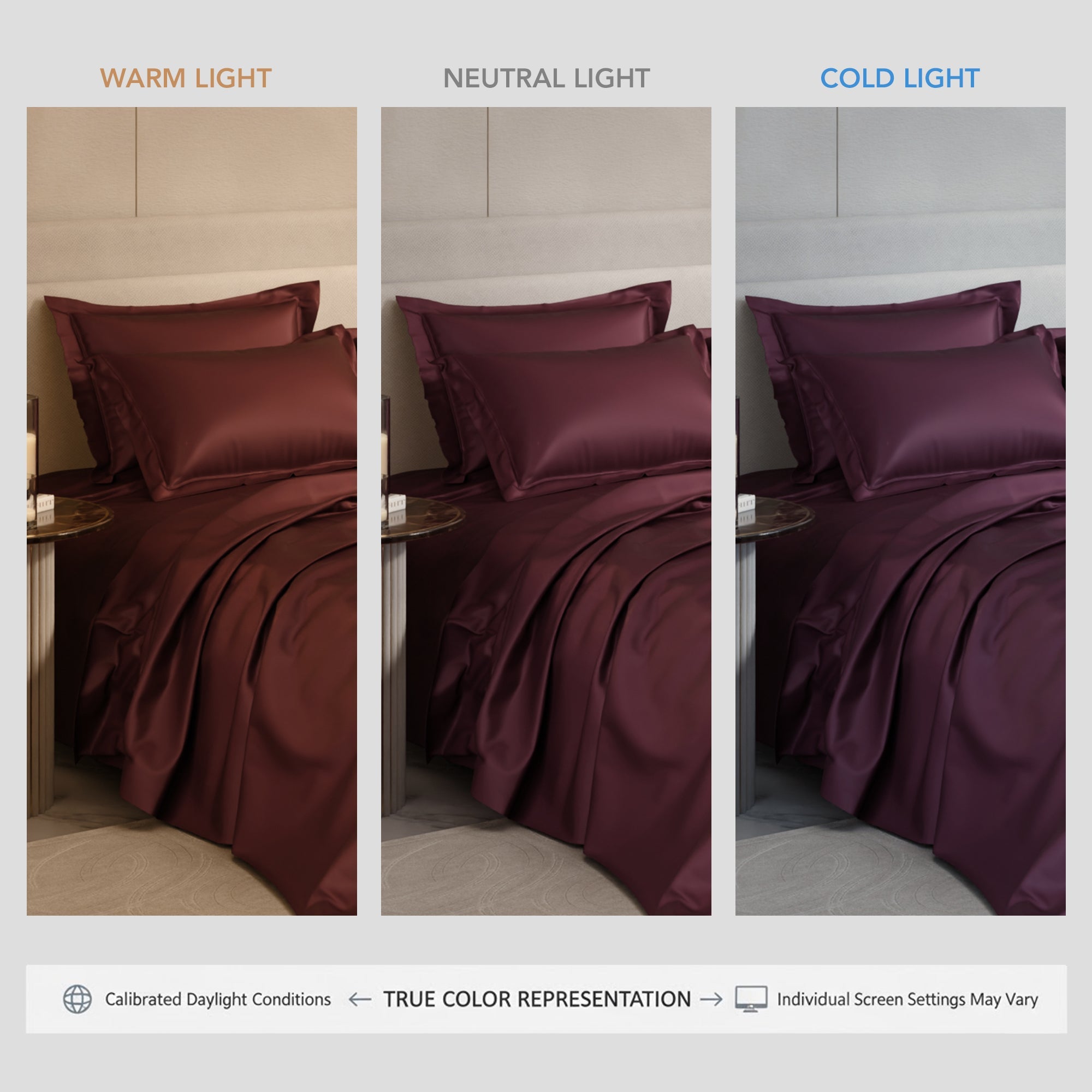 Velvet Wine Flat Bedsheet Set