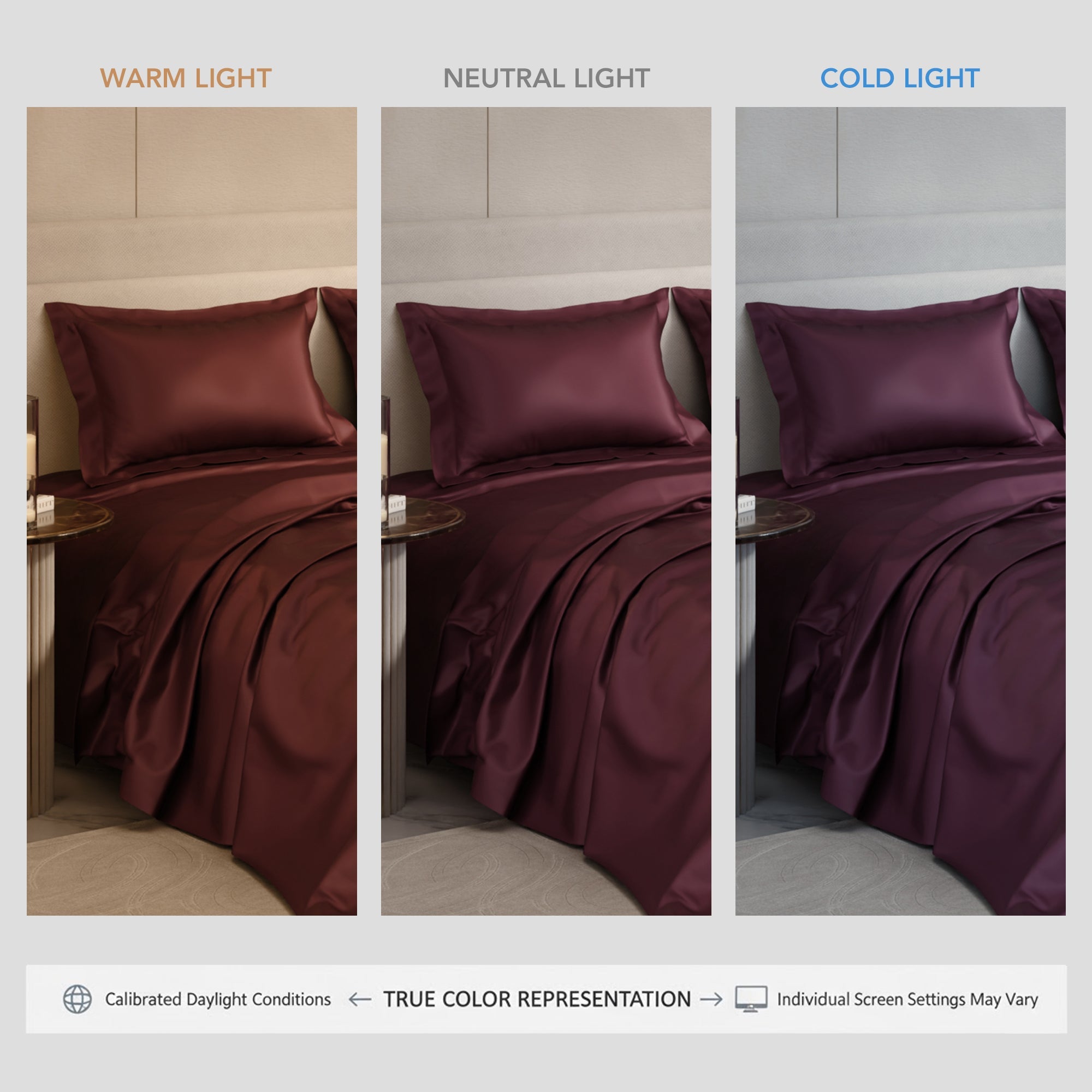 Velvet Wine Flat Bedsheet Set