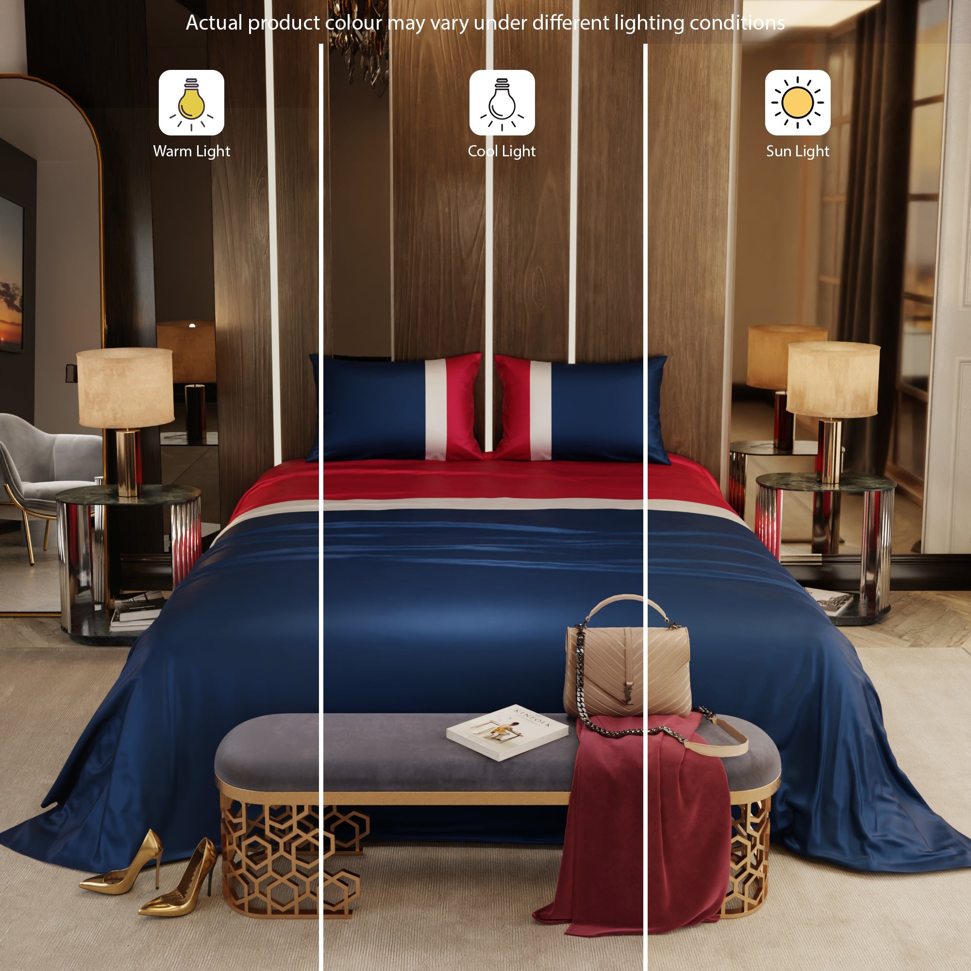 Boulevard Blue Bedsheet Set