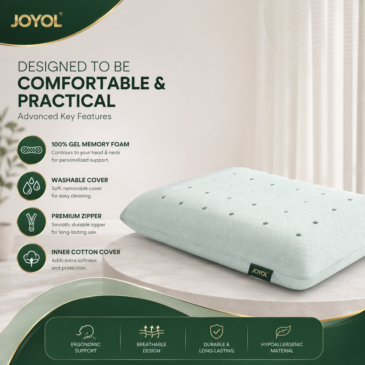Gel Memory Foam pillow