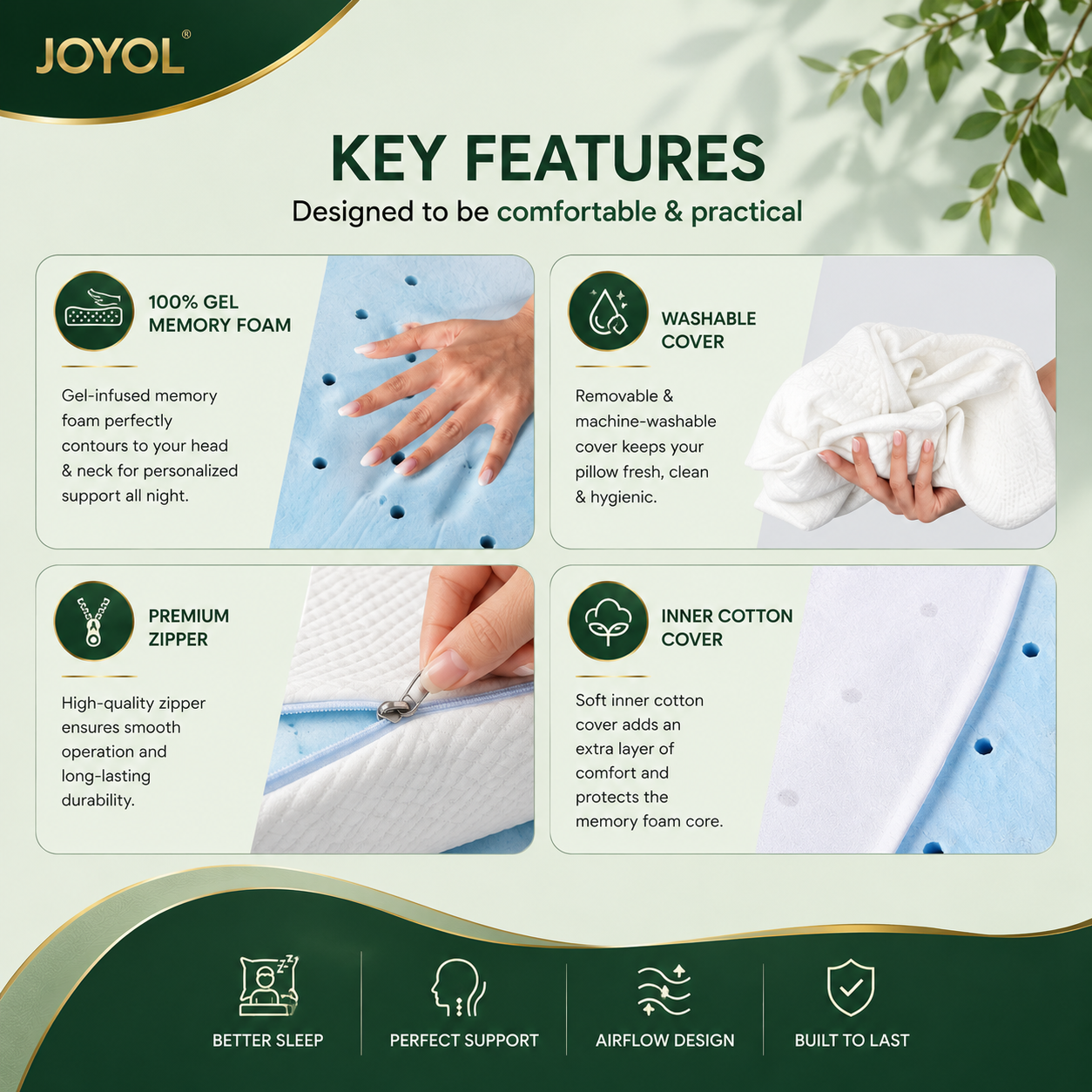 Gel Memory Foam pillow