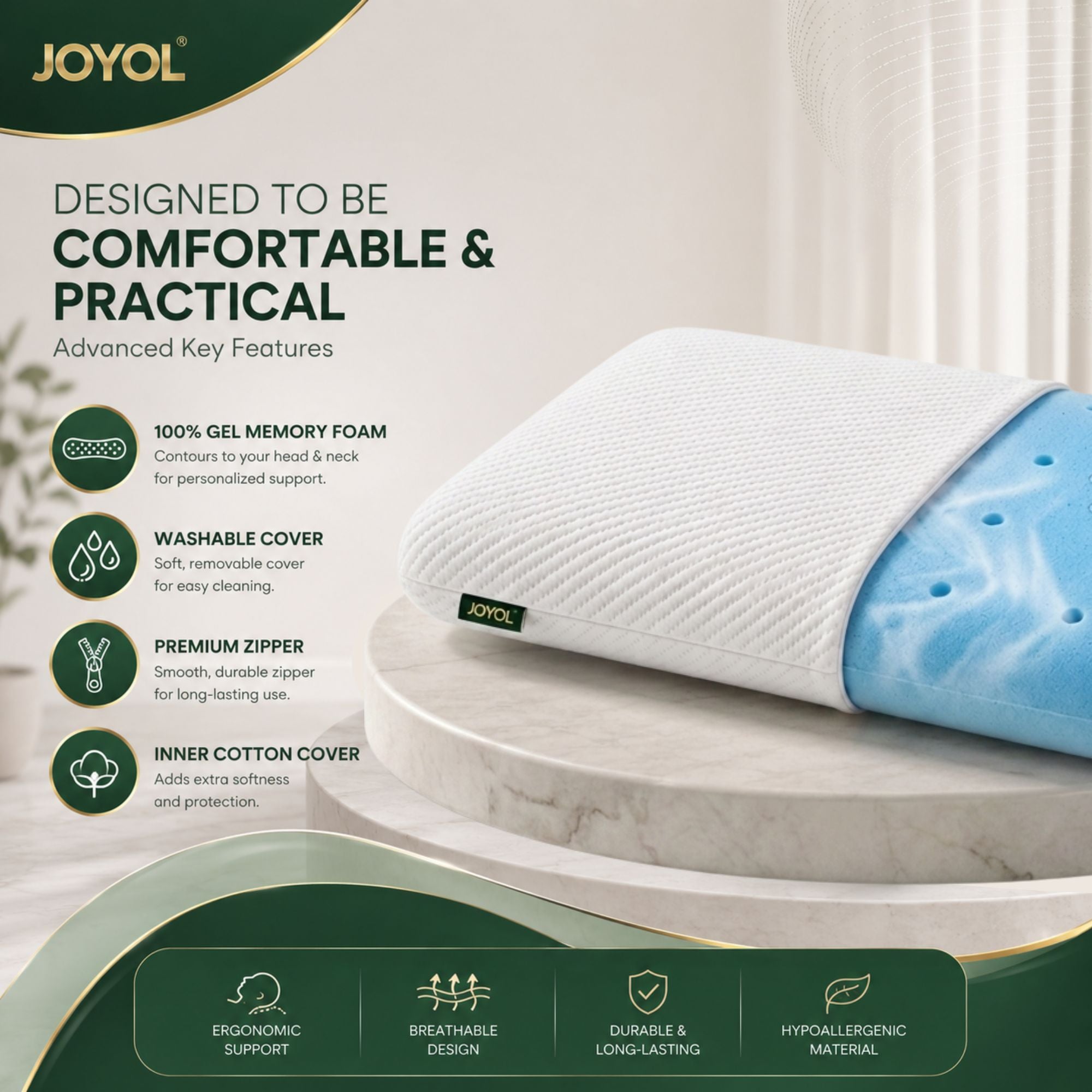 Gel Memory Foam pillow