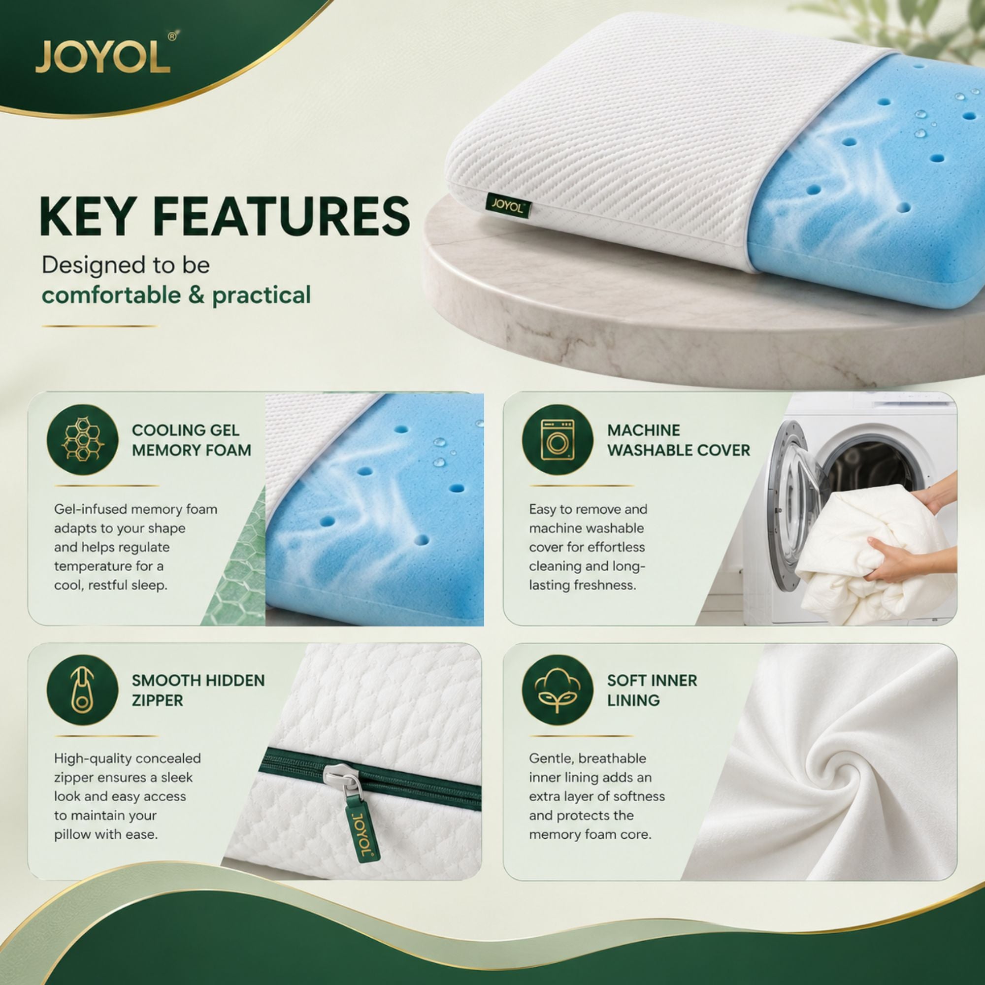 Gel Memory Foam pillow