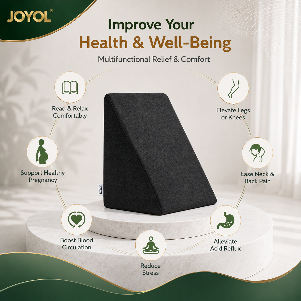 Wedge Pillow for Acid Reflux